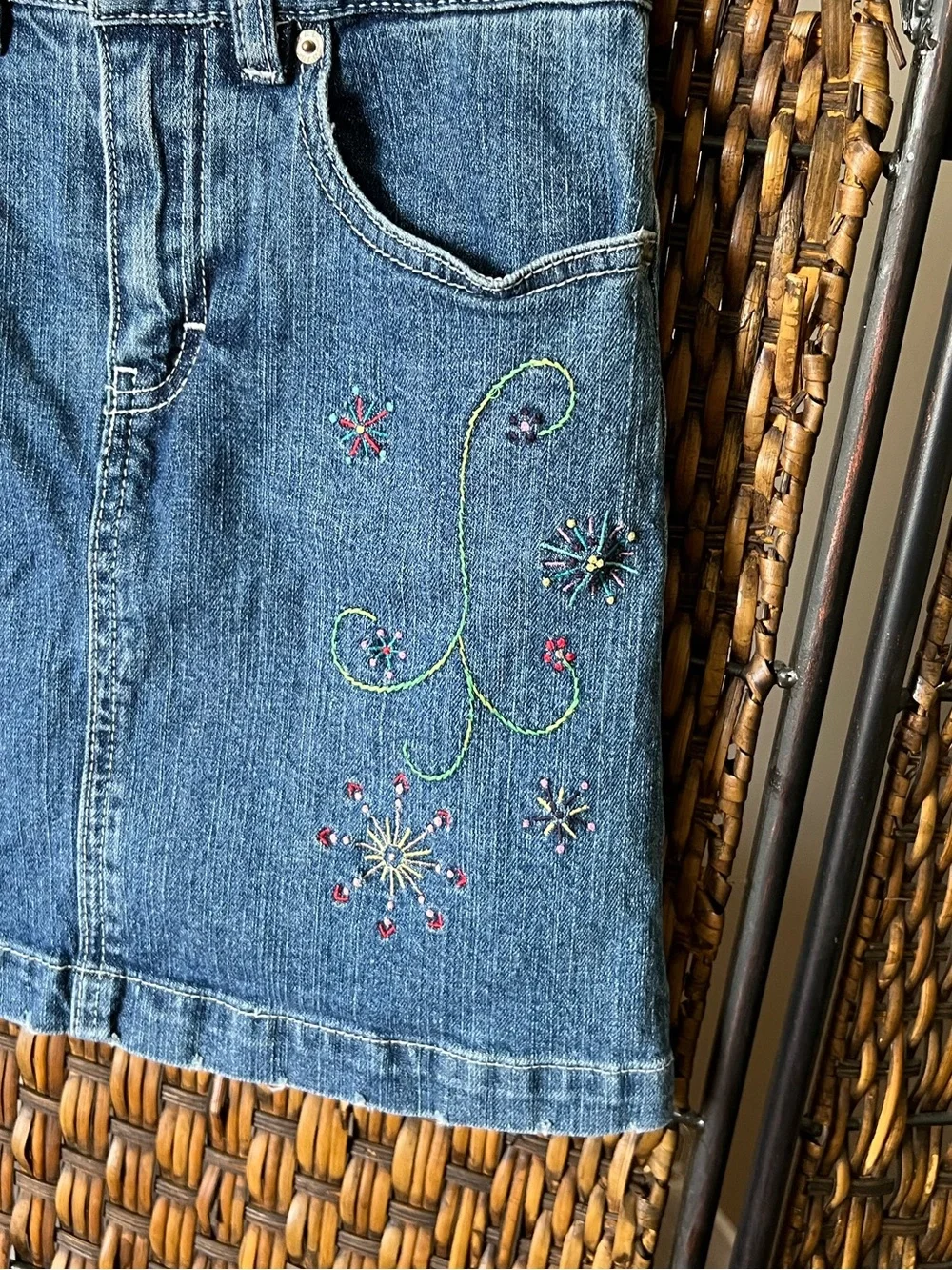 10 Gap Denim Lined Skirt